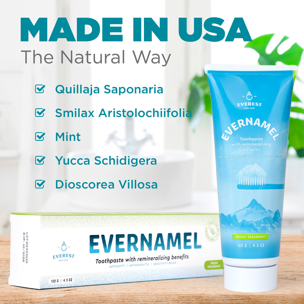 EVERNAMEL Stannous Fluoride Remineralizing Toothpaste