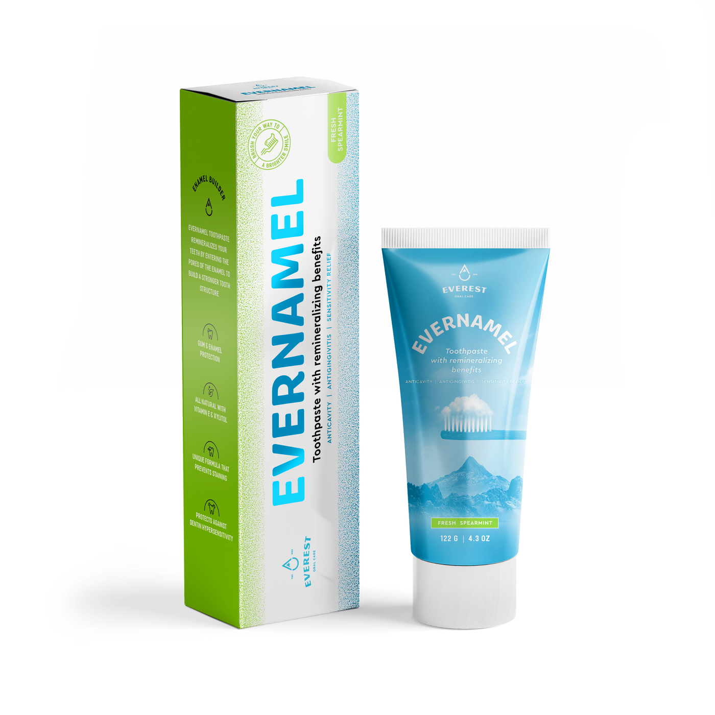 EVERNAMEL Stannous Fluoride Remineralizing Toothpaste – Everest EVERNAMEL Stannous Fluoride Remineralizing Toothpaste – Everest